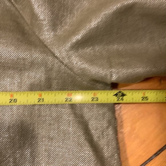 LAL GOLD METALLIC LINEN/COTTON BLEND JACKET SMOCK - Picture 12 of 15